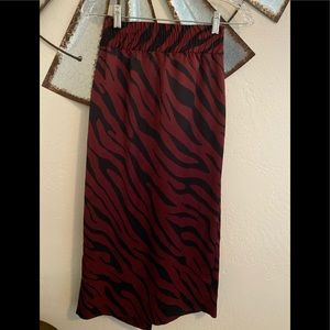 Zara zebra print skirt, small